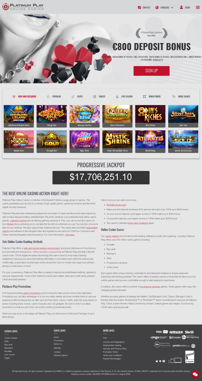 Platinum Play Casino